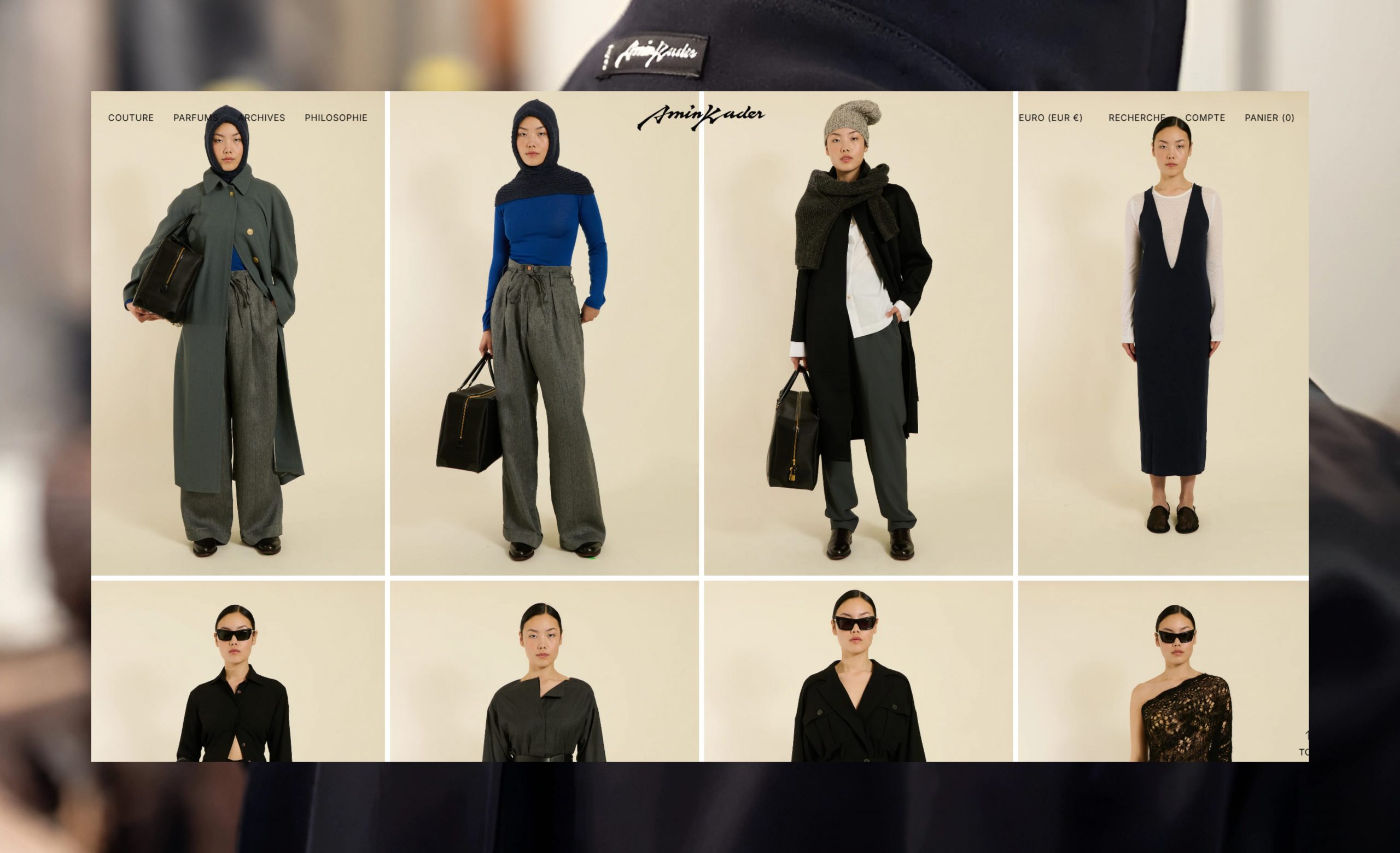 Sélection de pièces de haute couture signées Maison Amin Kader, alliant élégance, modernité et savoir-faire d’exception.